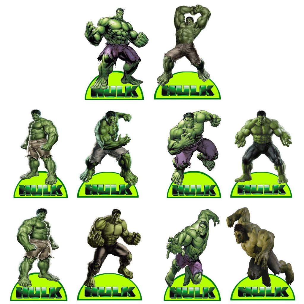 Hulk 1 - Displays de Festa 12x20cm MDF 3mm | Shopee Brasil