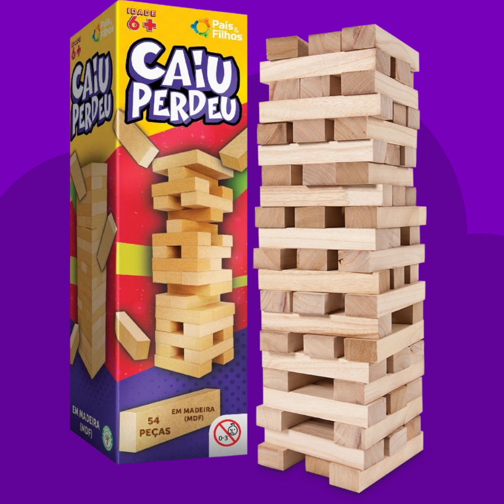 Jogos De Mesa Kit Tira Vareta + Caiu Perdeu Roda De Amigos - Pais