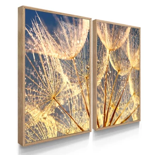 Quadros Decorativos com Moldura Dente De Leão Noite
