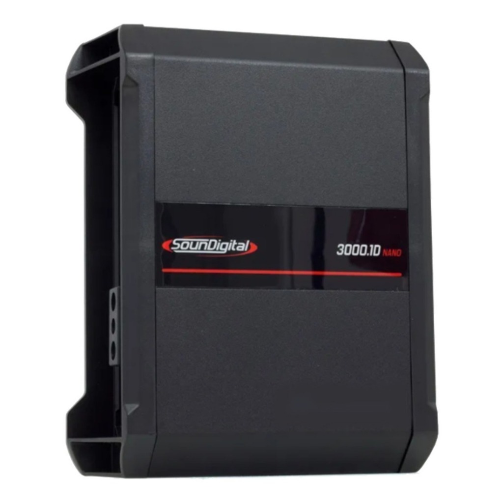 Amplificador modulo 3000.1 Nano Soundigital 1 canal 3000w RMS Subwoofer Médio grave Driver