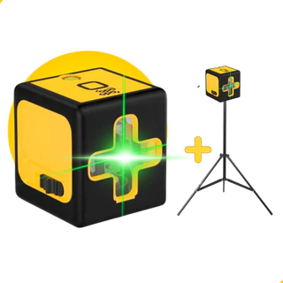 Nível a Laser Profissional 20m 2 Linhas Auto Nivelamento Bip Sonoro + Tripé 2 Metros