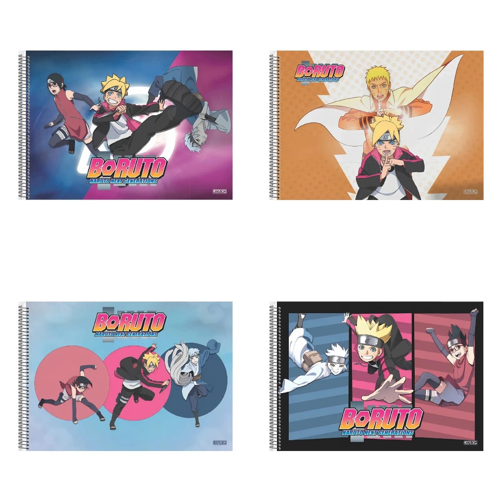 Caderno Cartografia e Desenho Espiral Capa Dura 60 Fls Boruto | Shopee  Brasil