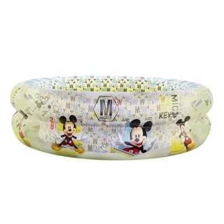 Piscina Disney Mickey Etitoys 70 Litros Infantil Inflável Água Verão Criança Diversão 75x22xm