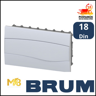 Quadro Distribuição Brum 36 Disjuntores DIN Embutir Slim