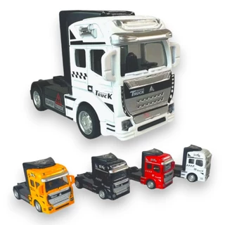 Miniatura Caminhão Carreta Carroceria de Ferro Fricção Truck