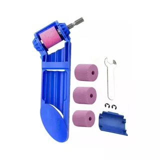 Kit Afiador Amolador Alta Qualidade Para Brocas Com 3 Refis