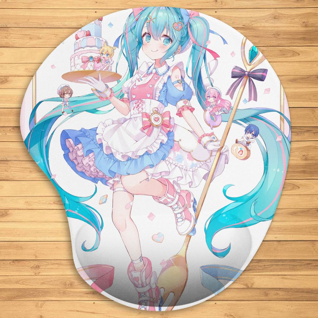 Mouse Pad ergonômico Vocaloid - Hatsune Miku