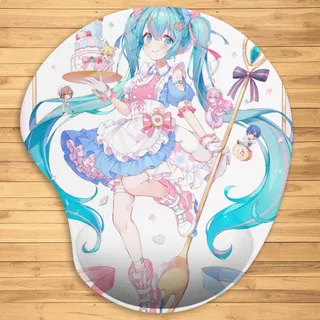 Mouse Pad ergonômico Vocaloid - Hatsune Miku