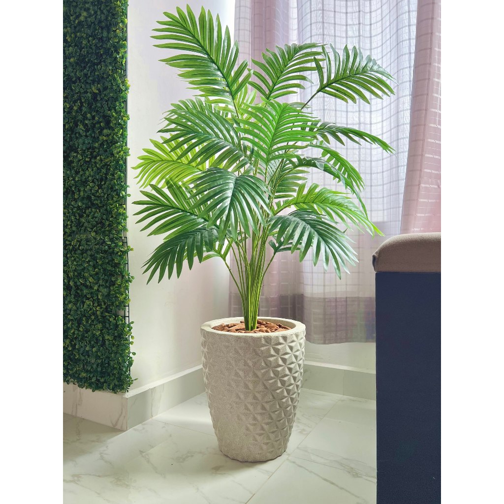 Planta Artificial Palmeira com Vaso Polietileno Completo