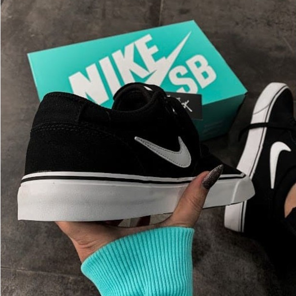 Tênis Nike Sb Preto Premium Skatista Feminino Masculino - Promoção ...