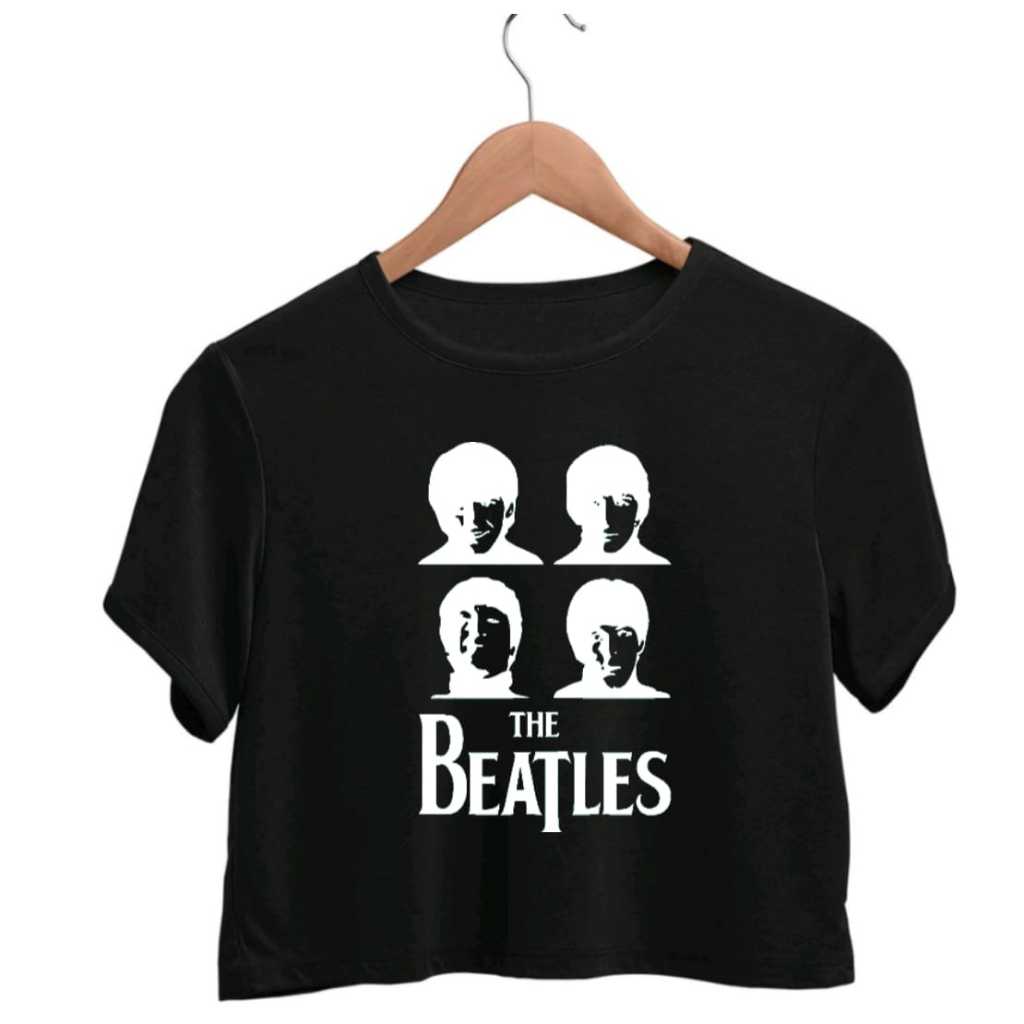 Cropped Camiseta T-shirt The Beatles Rock Paul Mccartney Algodão