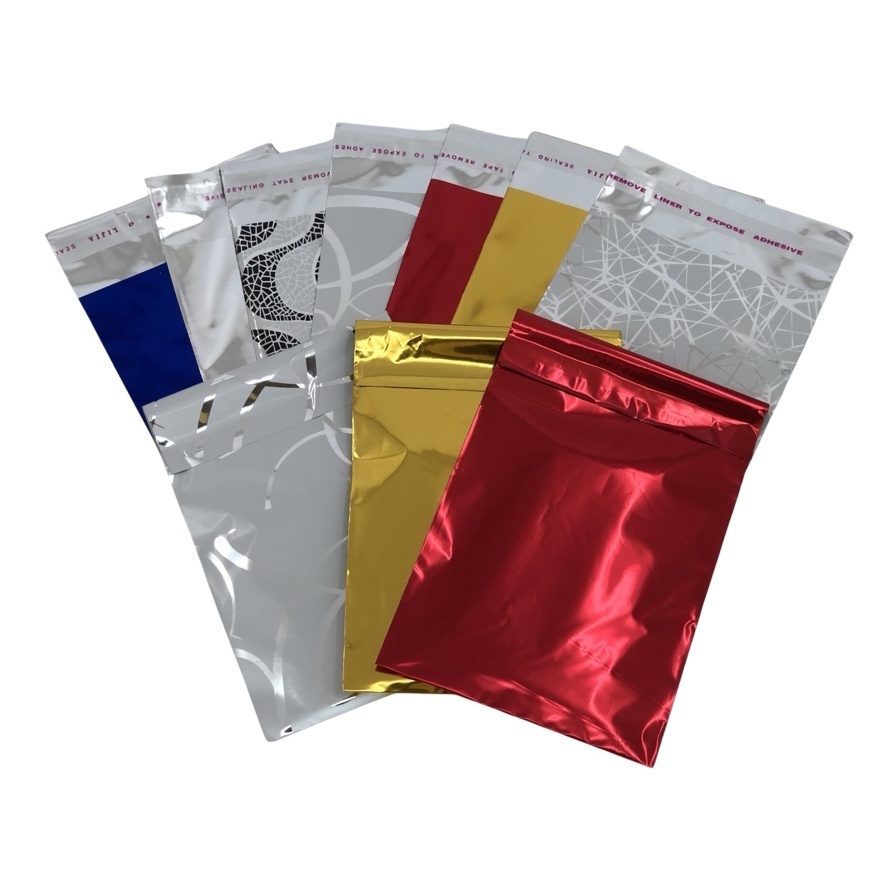 100 SACOS DE PRESENTE METALIZADOS - 10X15 - ADESIVADOS / EMBALAGENS PARA PRESENTE