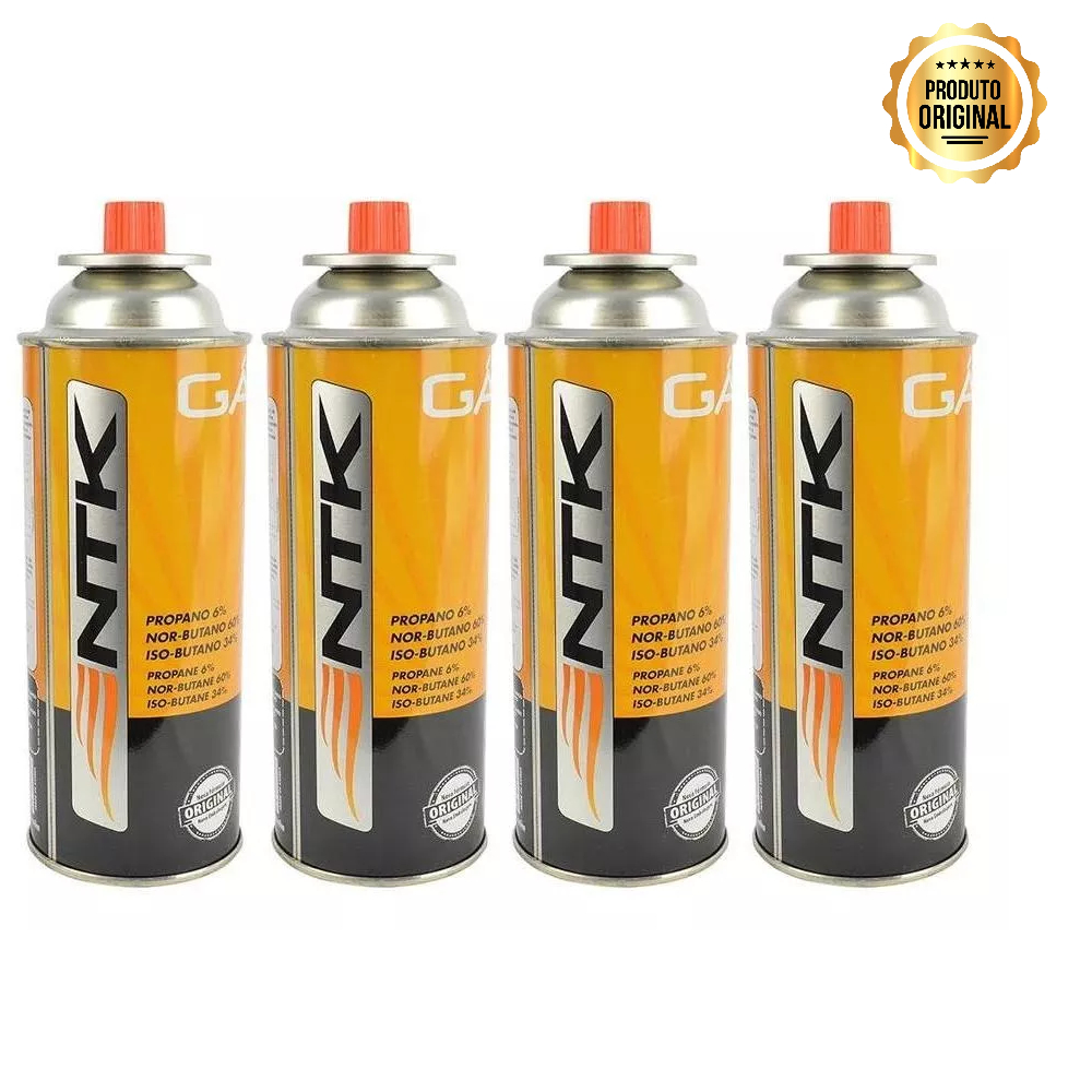 Campgas Refil Lata Para Fogareiros Fogão Portatil C/ 4 unds