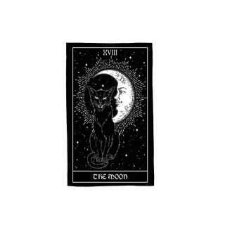 Toalha de rosto pequena personalizada gótica the moon