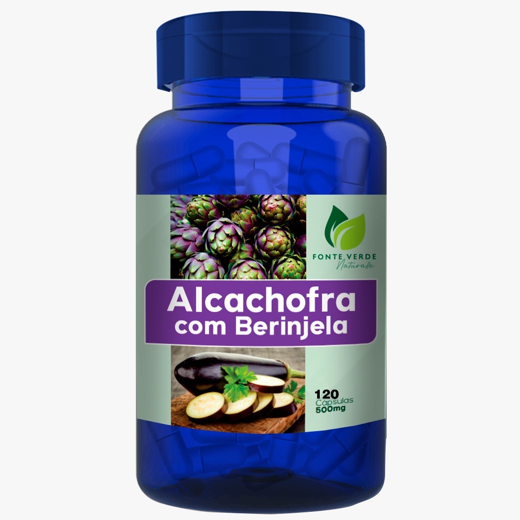 Berinjela Com Alcachofra 500MG 120 Capsulas Fonte Verde | Shopee Brasil