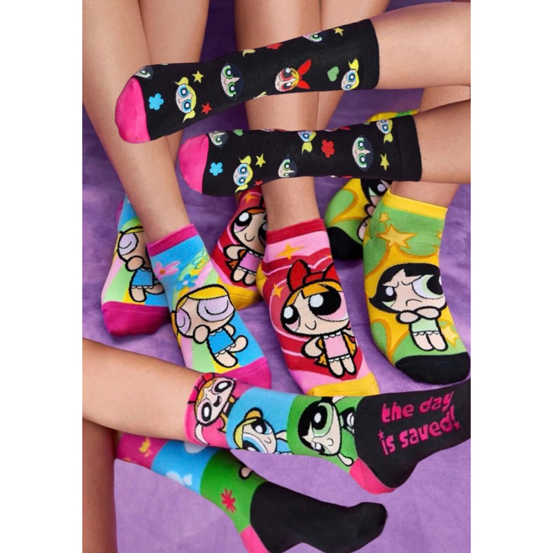 Meias das Meninas Super Poderosas The PowerPuff Girls diversos modelos ...