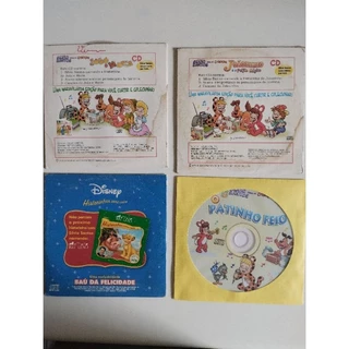 Kit Com 4 Cds Silvio Santos Narrando Historinhas E Canções