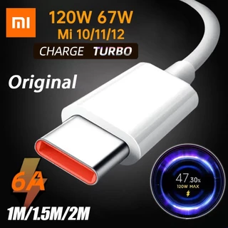 Cabo Carregador Tipo C Cabo Xiaomi Turbo Fast Charge Para Mi 12 11 9 Poco X4 Pro