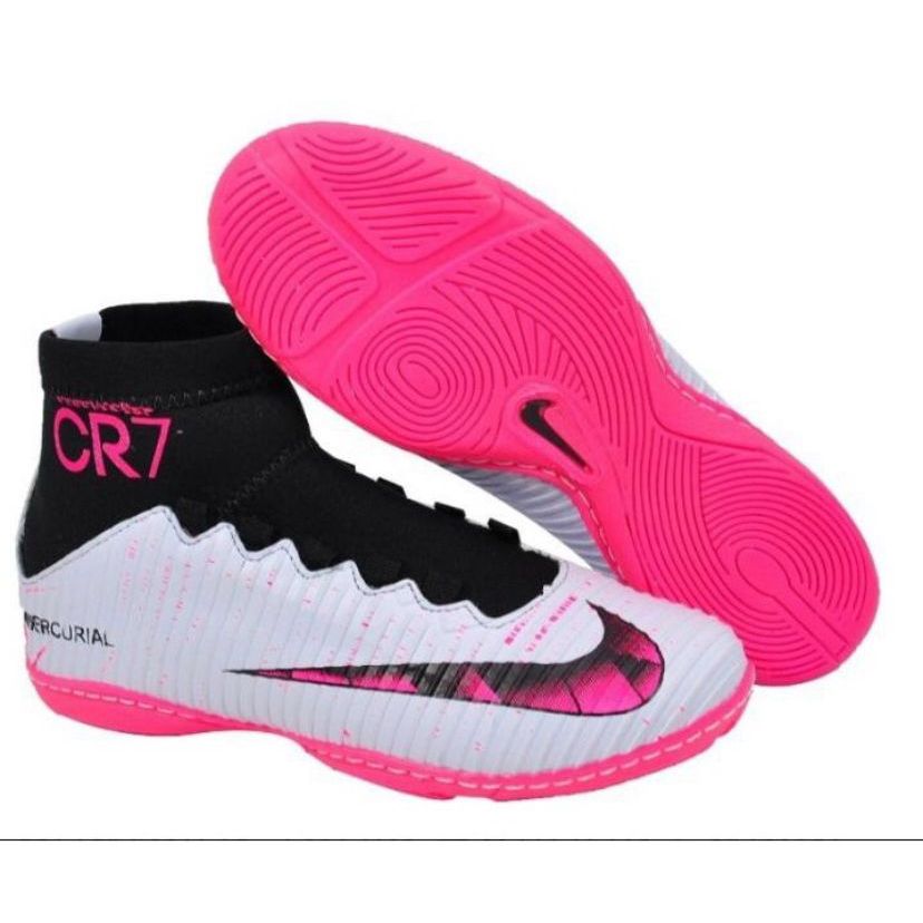 Chuteira botinha 2024 nike rosa