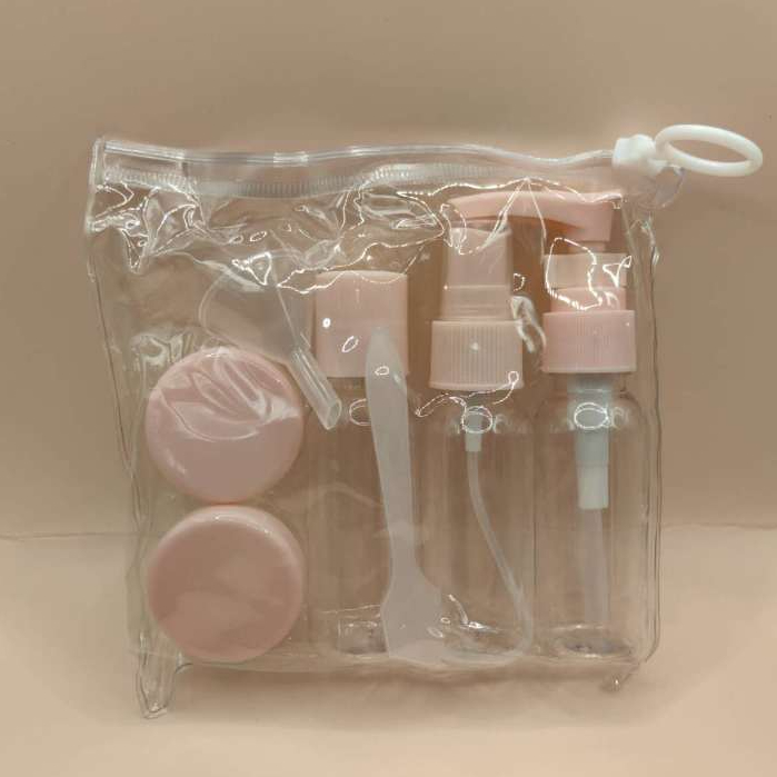 Mini Kit de Viagem Frascos Para Shampoo Creme 7 Peças