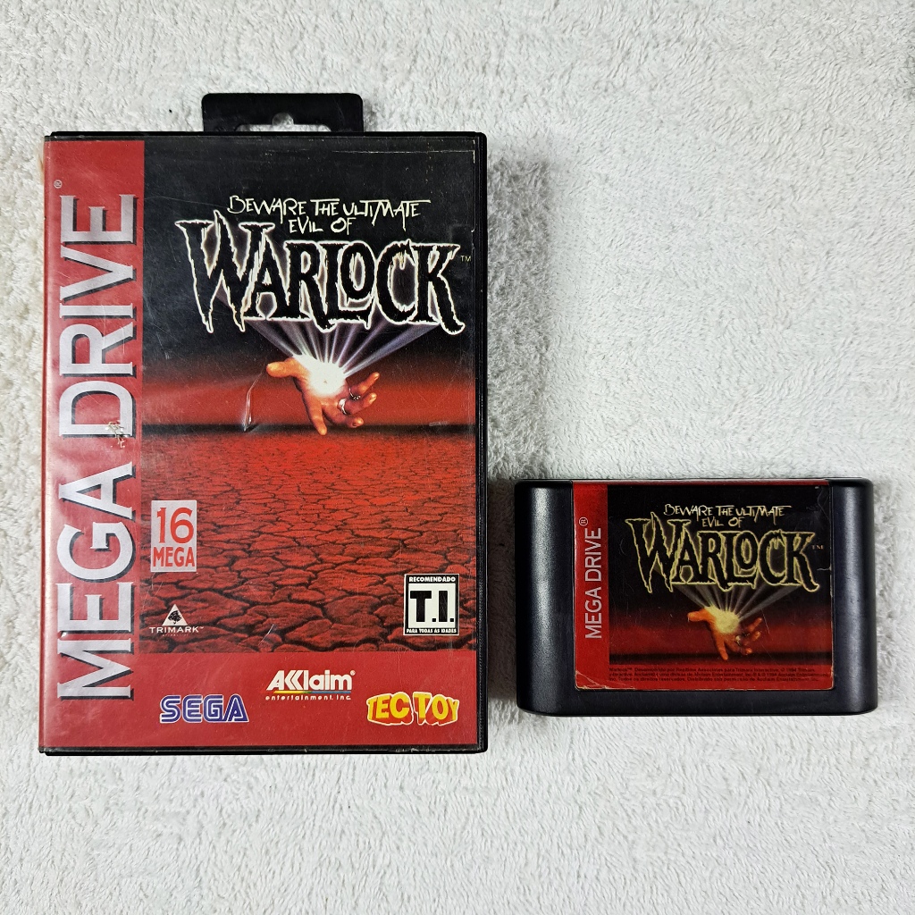 Beware The Ultimate Evil of Warlock Tectoy Mega Drive Sega | Shopee Brasil