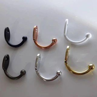 4 peças de Gancho de Ferro pequeno 3 cm cores especiais cromadas ou tradicionais.