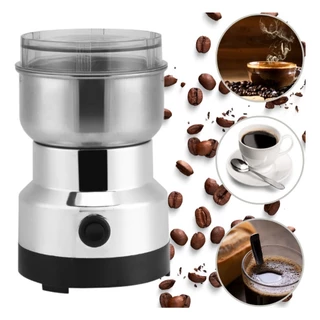 Moedor de café elétrico, moinho de grãos de aço inoxidável, moinho de farinha doméstica 110V