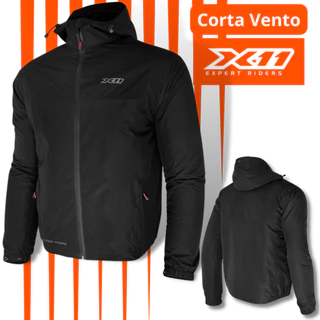 Jaqueta X11 Rain Capuz Impermeável Corta Vento Chuva Frio Forrada Masculino Moto Motociclista Bike