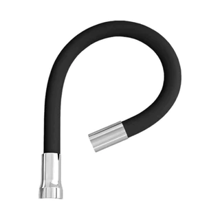 Tubo Flexível Emborrachado Para Torneira Preto Completo