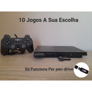 Playstation 2 Slim Ps2 Slim + Hd 500gb Lotado de Jogos