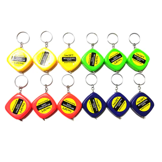 Kit com 12 24 36 48 chaveiro mini trena 1 metro ideal para lembrancinha festa evento