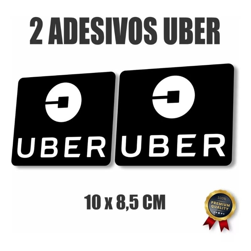 Adesivo uber 2 unidades 10x8,5 Cm. | Shopee Brasil