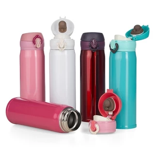 Garrafa de Água Térmica Inox 1L/500/480/380/250ml c/ Sensor de Temperatura Digital LCD Visor Inteligente p/ Academia Viagens