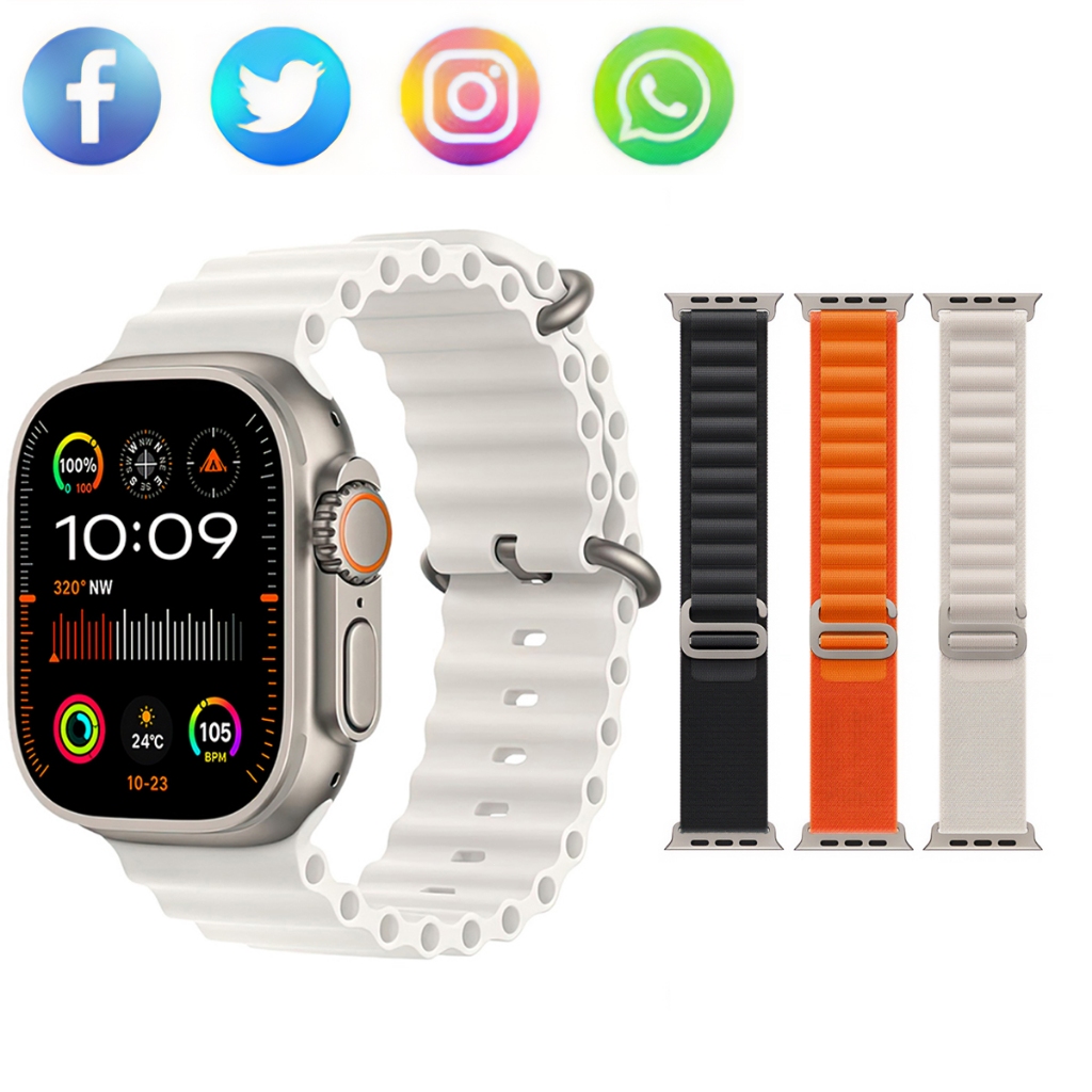 Relógio Smartwatch Inteligente Iwo 9 Gps Bluetooth Android - Supreo