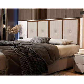Cabeceira Moldura MDF Suede Cama Box Queen 1,60- Várias Cores