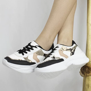 Tênis Feminino Sneaker Buffalo Plataforma Casual Sola Alta Confortável Flatform Estiloso