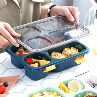 Marmita com Divisória Lancheira Lunch Box 800ml Colher c/ Pote Fit Ecológica