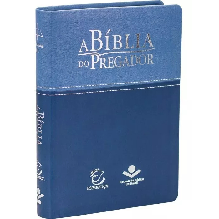 A Bíblia Do Pregador Com Estudo E Esboços Capa Luxo azul Rc | SBB ...