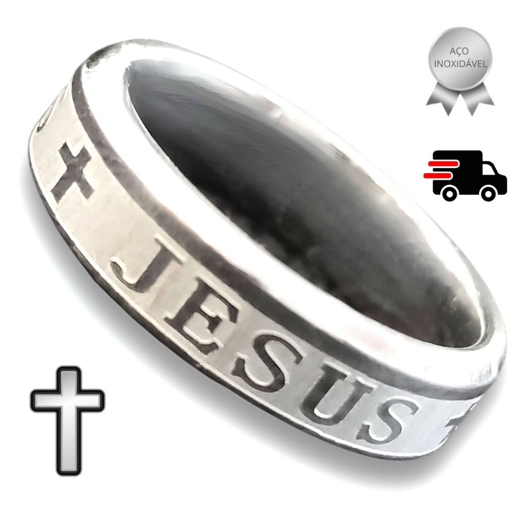 Anel Jesus Aliança Religioso Católico Evangélico Bíblico Cristão ...