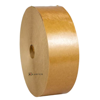 Fita Gomada Sem Reforço 70mm Fechar Caixa De Papelão 1 Rolo