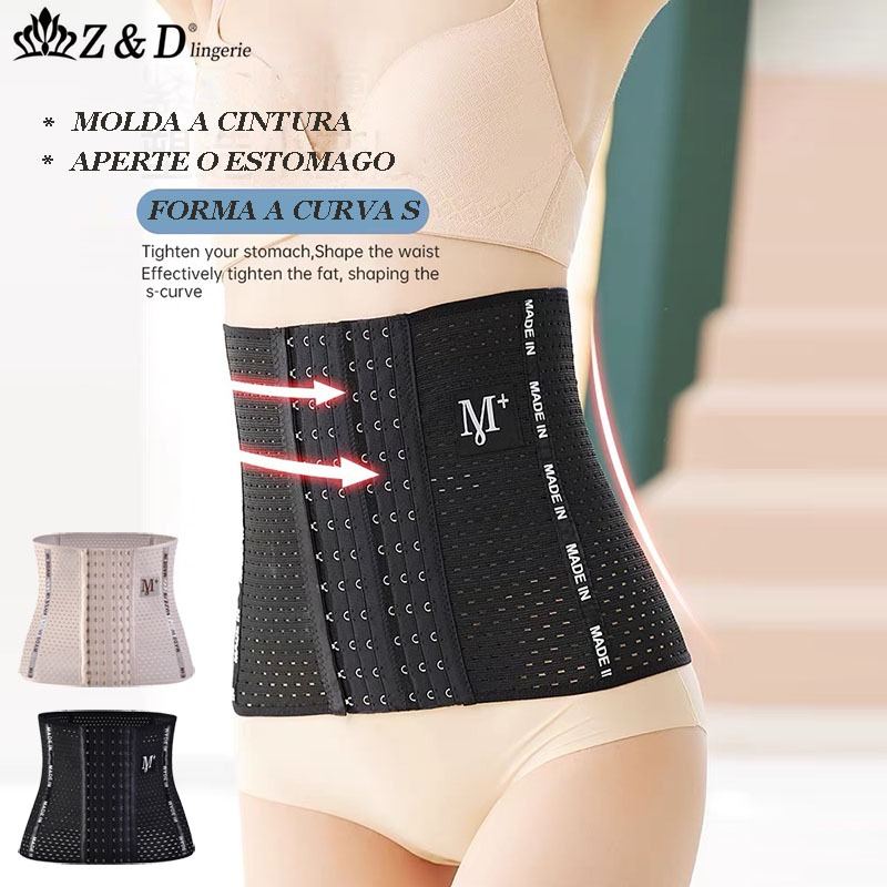 Z&D Lingerie Cinta Elastique Feminina Modeladora Redutor Afina Cintura Mulher Fitness Abdominal 889