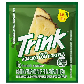Suco Trink Caixa com 15 unidades Abacaxi com Hortelã 15g