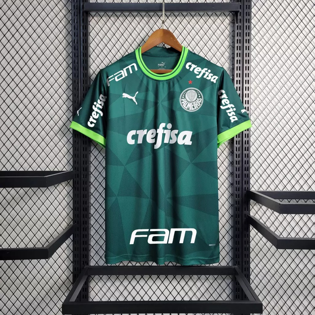 Camisa Palmeiras Casa Verde Branca 22/23 De Futebol Personalizada Masculina  Premium - Corre Que Ta Baratinho