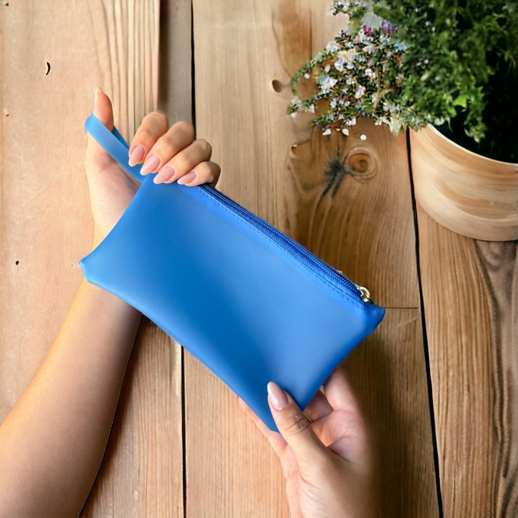 Necessaire em silicone para pequenos objetos