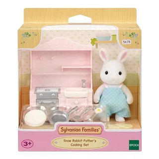 Brinquedo Sylvanian Families Cozinha Papai Coelho Neve - Epoch 5678