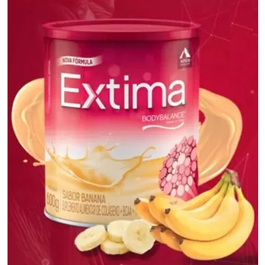 EXTIMA Banana 600gr – Whey Protein – Pré-treino – BCAA + Vitaminas + Body Balance + Amoniácidos + Antioxidantes + Magnésio