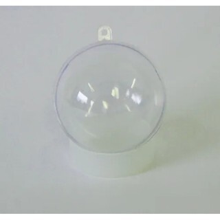 20 Clear Acrylic Sphere with Hole (Seamless) - Plastic Domes and