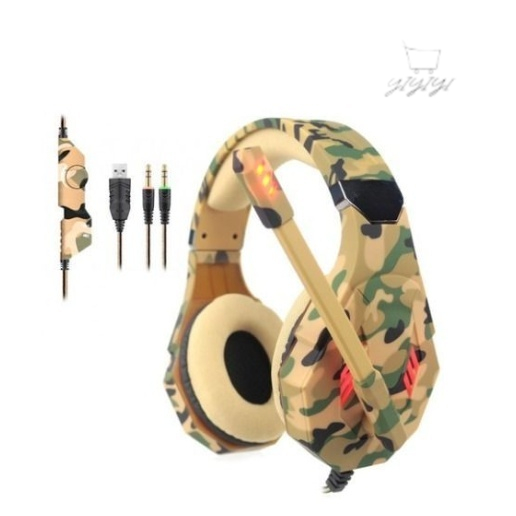 Headset Gamer Fone de ouvido HeadPhone Com Microfone Profissional para PC jogos