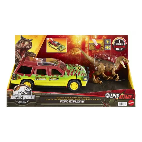 Mundo Jur ssico Ve culo E Dinossauro Jurassic World Mattel Hnd20