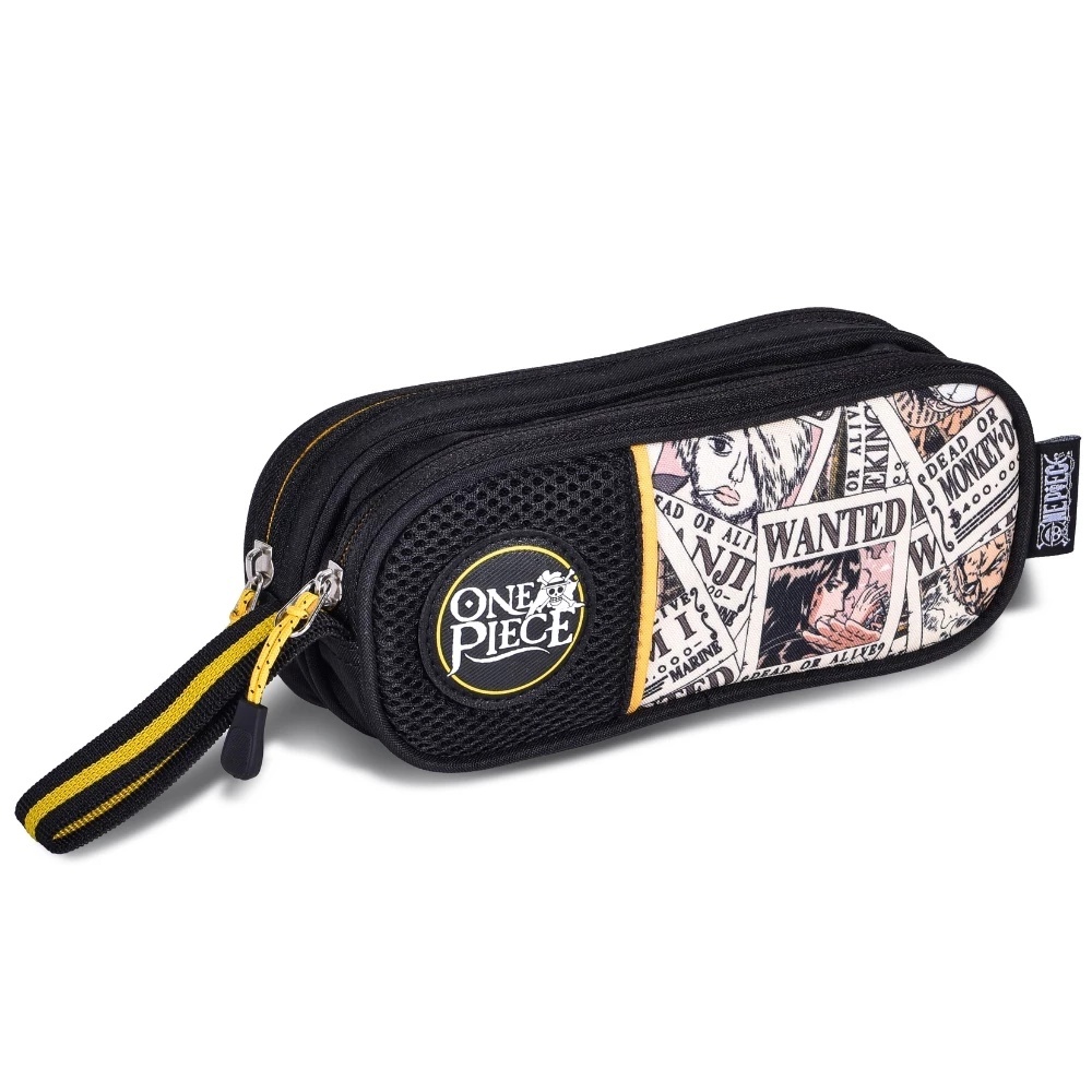 Estojo Com Ziper Duplo One Piece Escolar